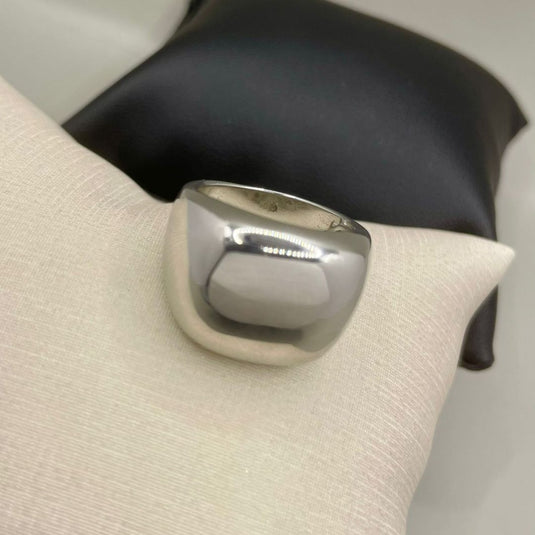 Anel Chapa Boleada Larga - Prata 925