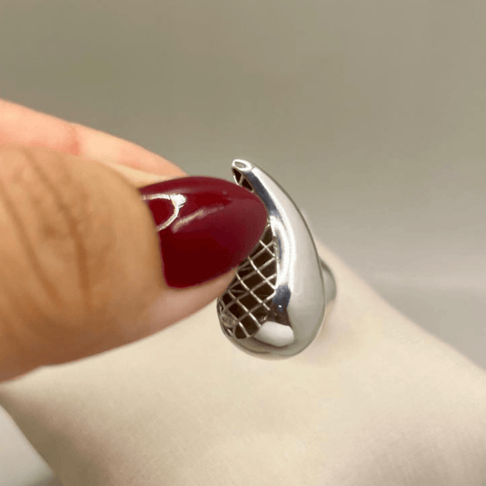 Brinco Gota Rodinada Grande - Prata 925