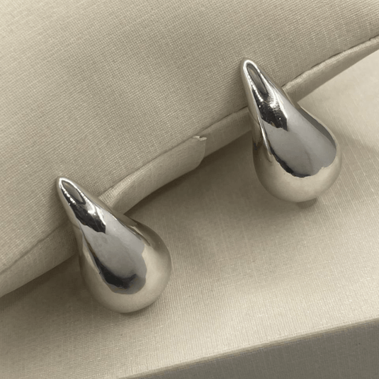 Brinco Gota Rodinada Grande - Prata 925