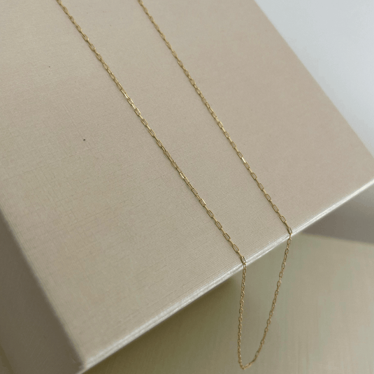 Corrente Elo Alongado Cartier 40cm Ouro 18k