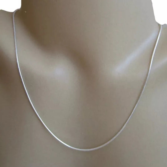 Corrente Italiana Rabo de Rato 45cm Prata 925..