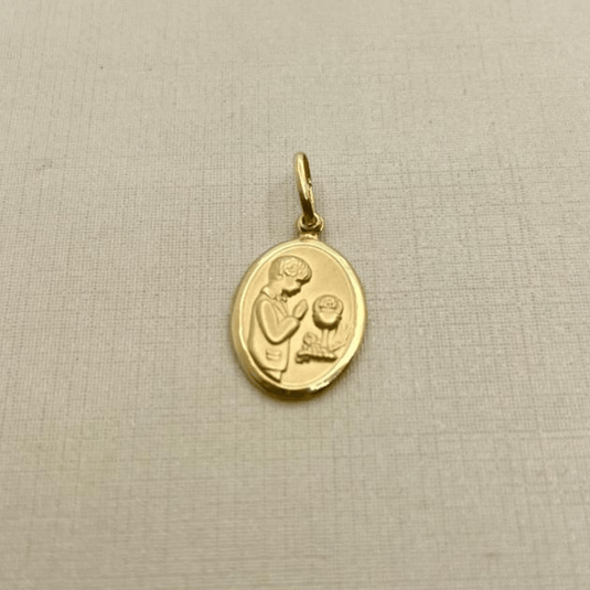 Pingente Primeira Comunhão Menino de Ouro 18k