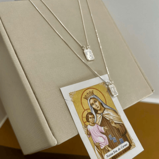 Escapulário Tradicional 70cm Prata 925