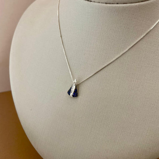 Gargantilha Nossa Senhora Aparecida 45cm Prata 925.