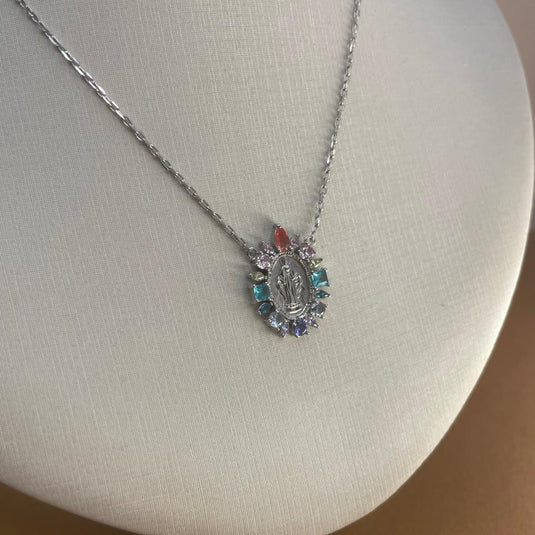 Gargantilha Nossa Senhora das Graças 45cm Prata925