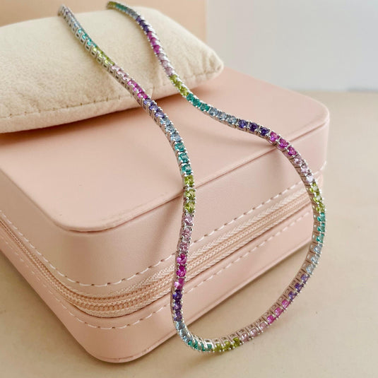 Gargantilha Riviera 40cm Prata 925.....