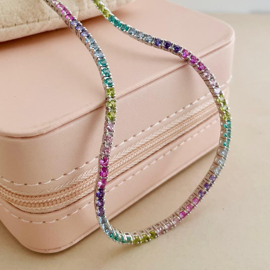 Gargantilha Riviera 40cm Prata 925..