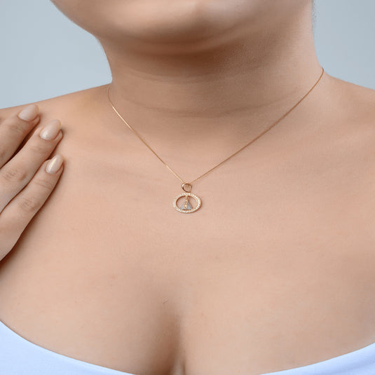 Pingente Redondo Nossa Senhora Aparecida Ouro 18k