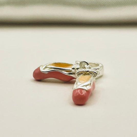 Pingente Berloque Sapatilha Bailarina Prata 925