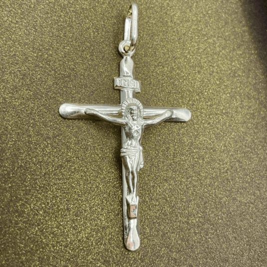 Pingente Crucifixo com Cristo em Prata 925