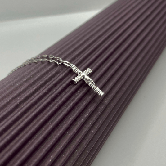 Pingente Cruz Com Cristo Prata 925