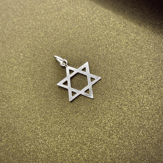 Pingente Estrela de Davi em Prata 925