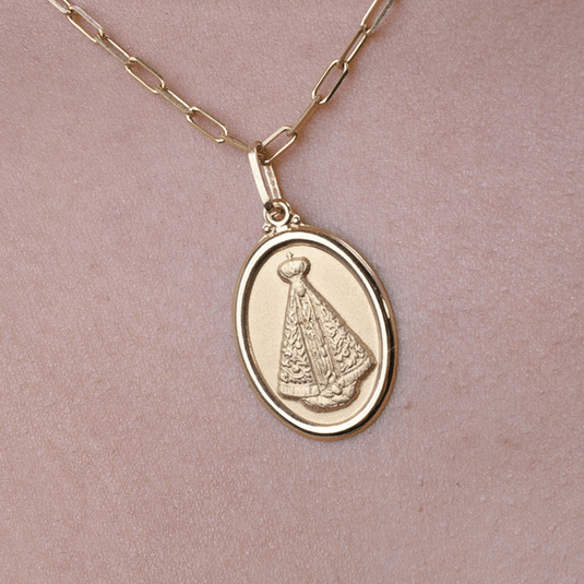 Pingente Nossa Senhora Aparecida Ouro 18k