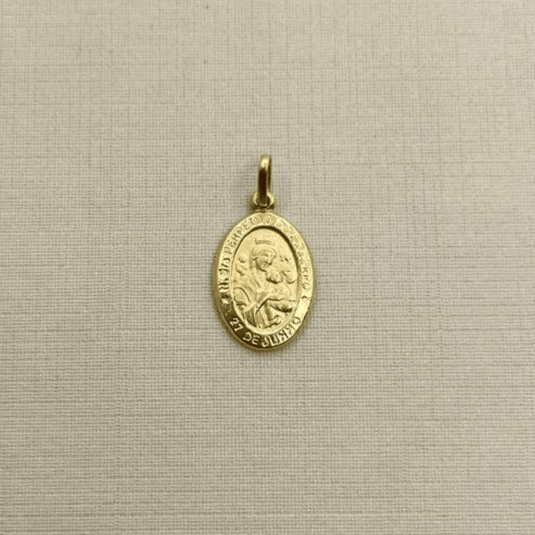 Pingente Nossa Senhora do Perpétuo Socorro Ouro 18k..