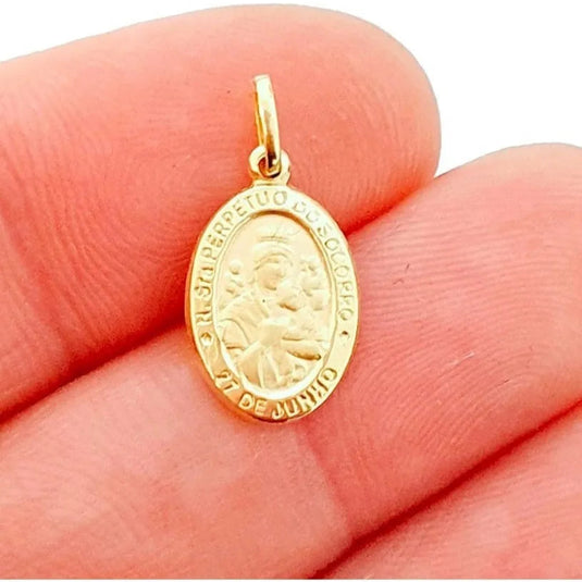 Pingente Nossa Senhora do Perpétuo Socorro Ouro 18k