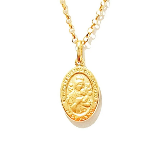 Pingente Nossa Senhora do Perpétuo Socorro Ouro 18k