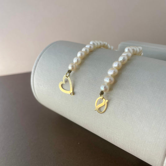 Pulseira Pérola Cora com Feixe em Ouro 18k - 18cm4