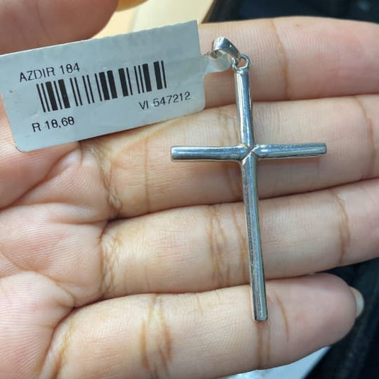 Pingente Cruxifixo Grande Prata 25