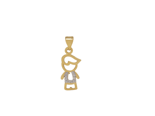 Pingente Menino Roupa Vazada Microzircônia