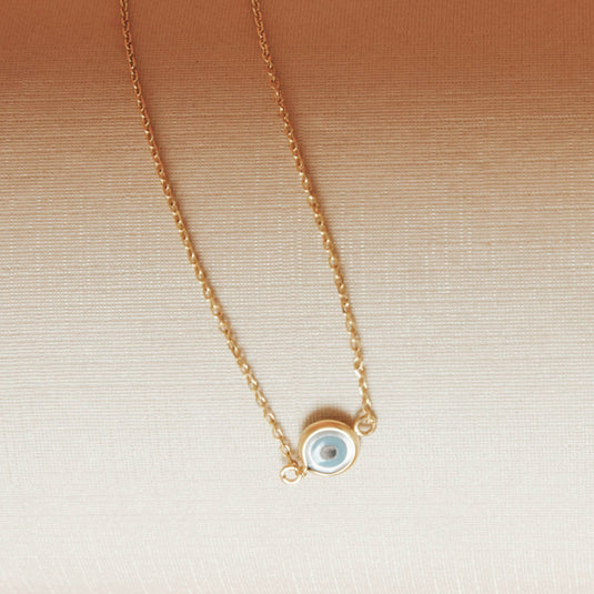 Pulseira Olho Grego 18cm em Ouro 18k
