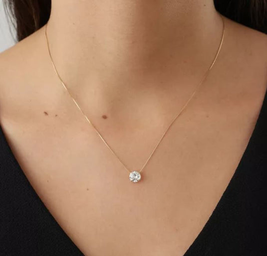 Pingente Ponto de Luz Grande Ouro 18k