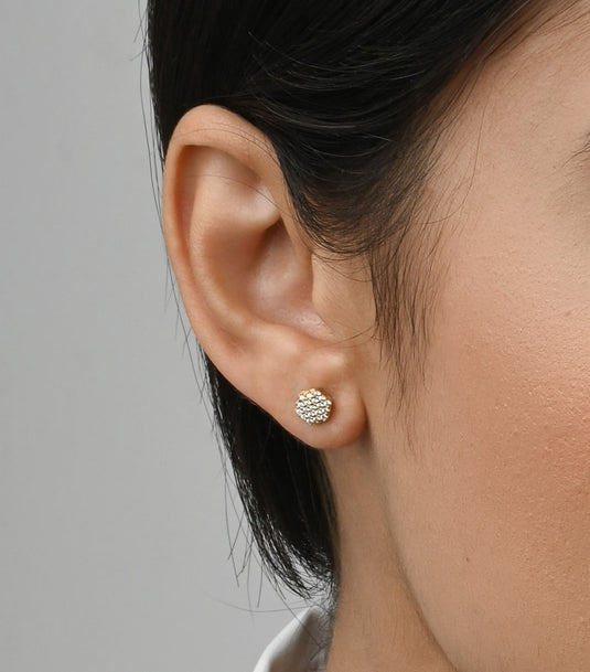 Brinco Chuveiro Sextavado - Ouro 18k