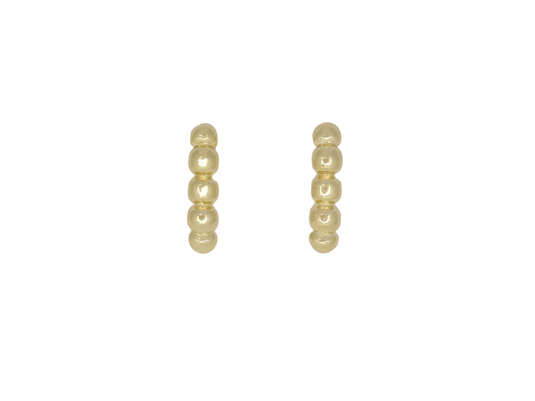 Brinco Ear Hook Bolinhas - Semijoia Premium