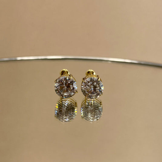 Brinco Ponto de Luz Galeria Grande 10MM em Ouro 18k – Brilho e Sofisticação..