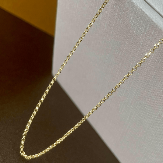 Corrente Elo Português Mine 60cm em Ouro 18k.