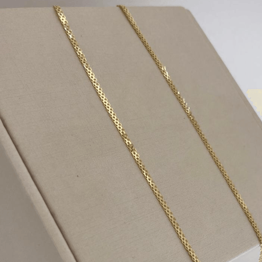 Corrente Bismark em Ouro 18k com 45cm