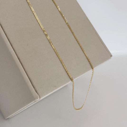 Corrente Bismark em Ouro 18k com 45cm