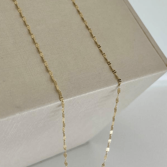 Corrente Coffee em Ouro 18k, 45cm