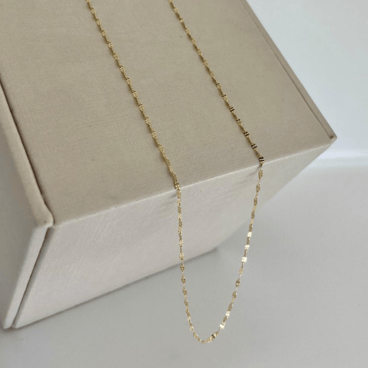 Corrente Coffee em Ouro 18k, 45cm