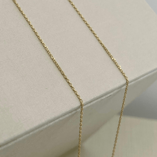 Corrente Elo Batido Italiana Diamantada Ouro 18k 60cm