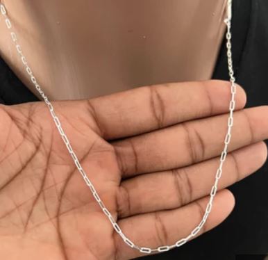 Corrente Elo Cartier 45cm Prata 925