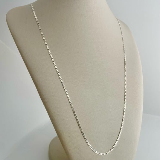 Corrente Piastrine Italiana 45cm Prata 925