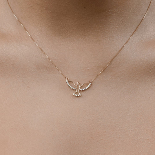 Gargantilha Divino Pedras Brancas 40cm Ouro 18k