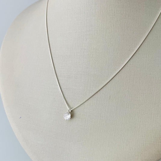 Gargantilha Ponto de Luz Com Galeria 45cm Prata 925...
