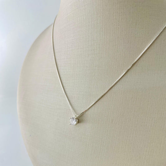 Gargantilha Ponto de Luz Galeria 45cm Prata 925..