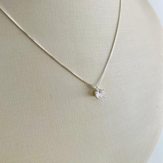 Gargantilha Ponto de Luz Galeria 45cm Prata 925