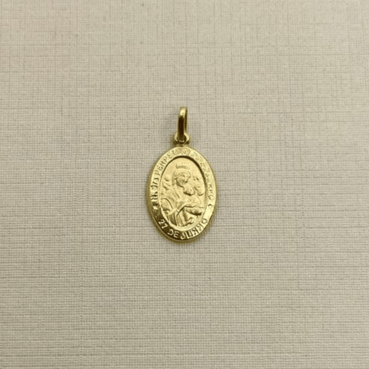 Pingente Nossa Senhora do Perpétuo Socorro Ouro 18k..