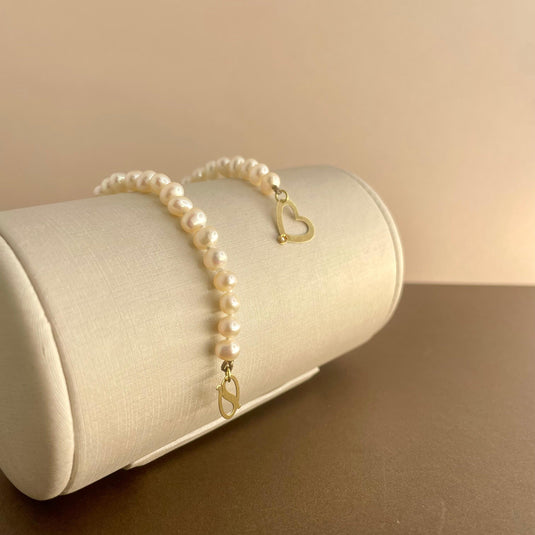 Pulseira Pérola Cora com Feixe em Ouro 18k - 18cm1