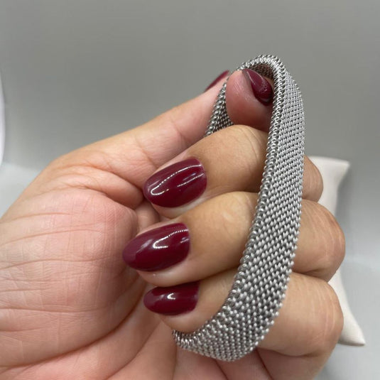 Pulseira de Aço Inox Maleável – Ideal para Berloques...