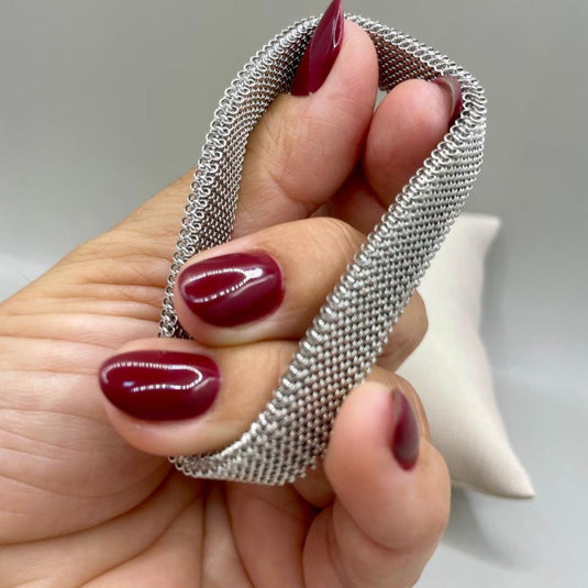 Pulseira de Aço Inox Maleável – Ideal para Berloques.