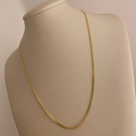Corrente Malha Bismarck Ouro 18k - 45 cm