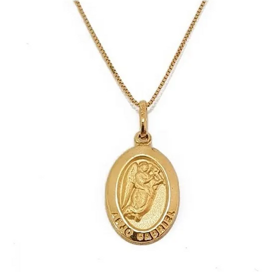 Pingente Anjo Gabriel em Ouro 18k